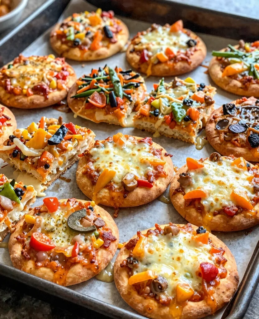 15 Fun Mini Pizza Recipes for Parties and Kids - 15. One-Pan Mini Pizza Bake 1