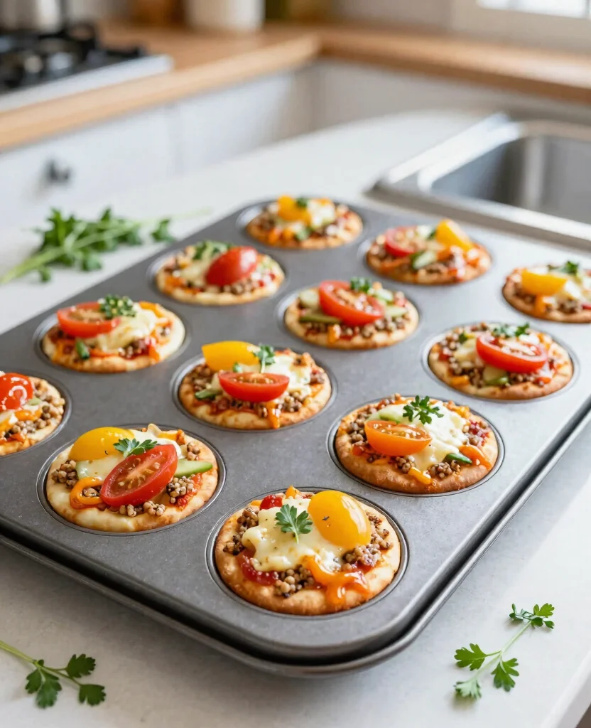 15 Fun Mini Pizza Recipes for Parties and Kids - 6. Quinoa Pizza Bites 1