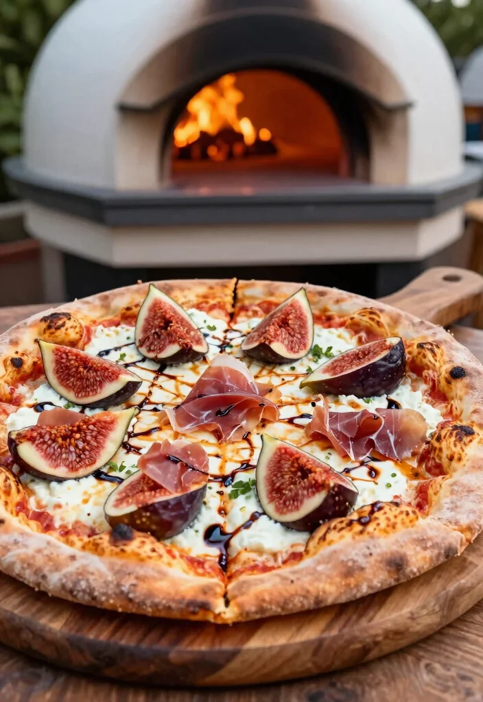 16 Outdoor Pizza Oven Recipes Perfect for Summer Cooking - 12. Fig and Prosciutto Pizza 1