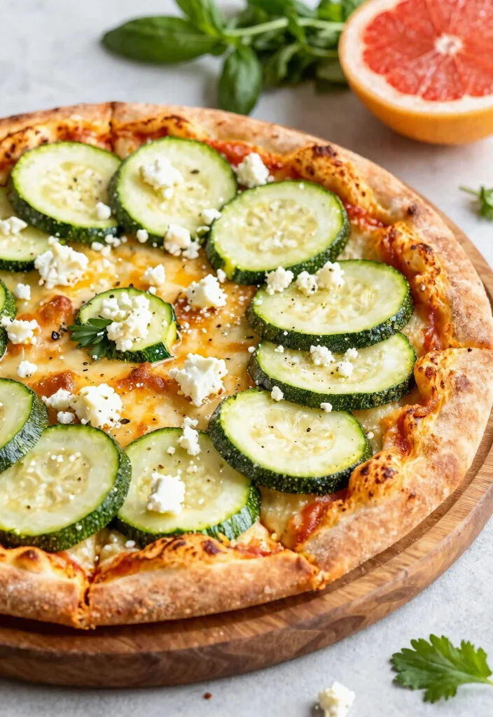 16 Stuffed Crust Pizza Recipes with Extra Cheesy Goodness - 11. Zucchini and Feta Stuffed Crust Pizza 1