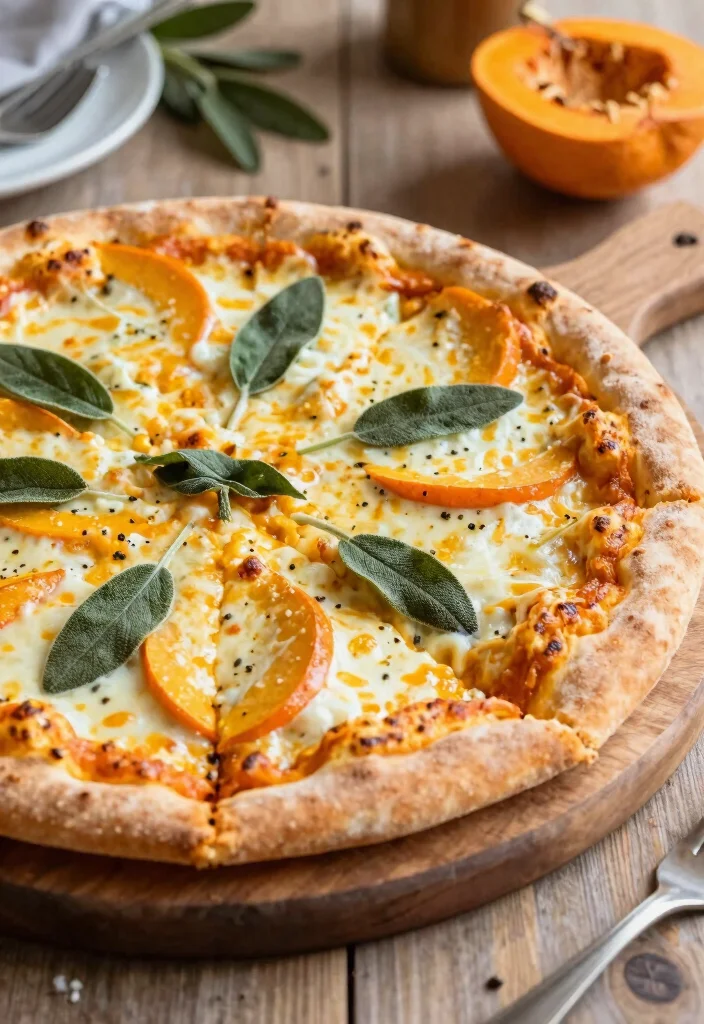 16 Stuffed Crust Pizza Recipes with Extra Cheesy Goodness - 15. Butternut Squash and Sage Stuffed Crust Pizza 1