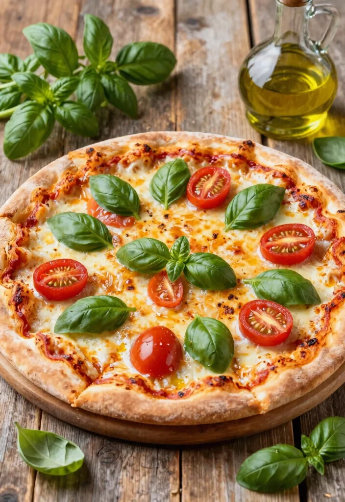 16 Stuffed Crust Pizza Recipes with Extra Cheesy Goodness - 2. Tomato and Basil Stuffed Crust Pizza 1