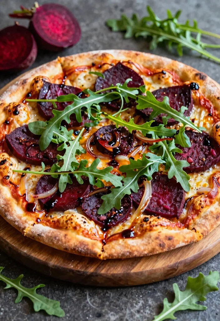 16 Veg Pizza Recipes Packed with Fresh Vegetables - 11. Caramelized Onion & Beet Pizza 1