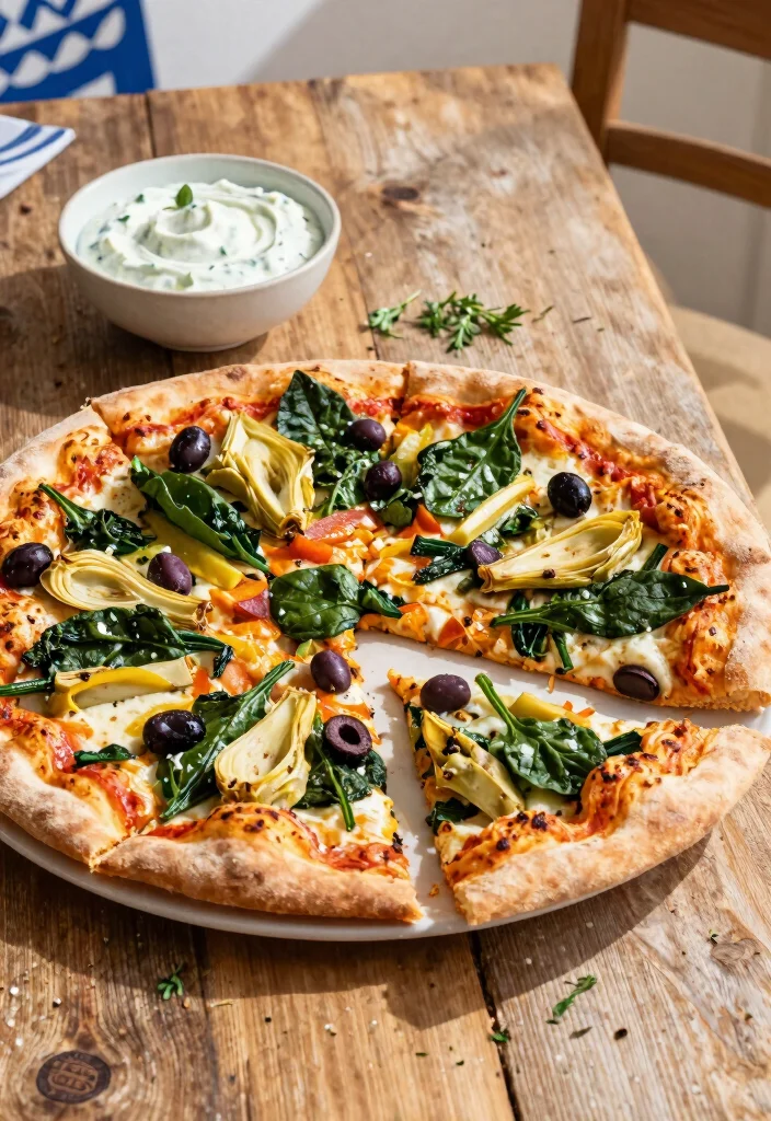 16 Veg Pizza Recipes Packed with Fresh Vegetables - 2. Mediterranean Veggie Explosion 1