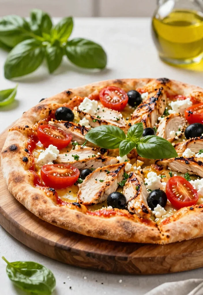 17 Chicken Pizza Recipes Packed with Flavor - 1. Mediterranean Grilled Chicken Pizza 1
