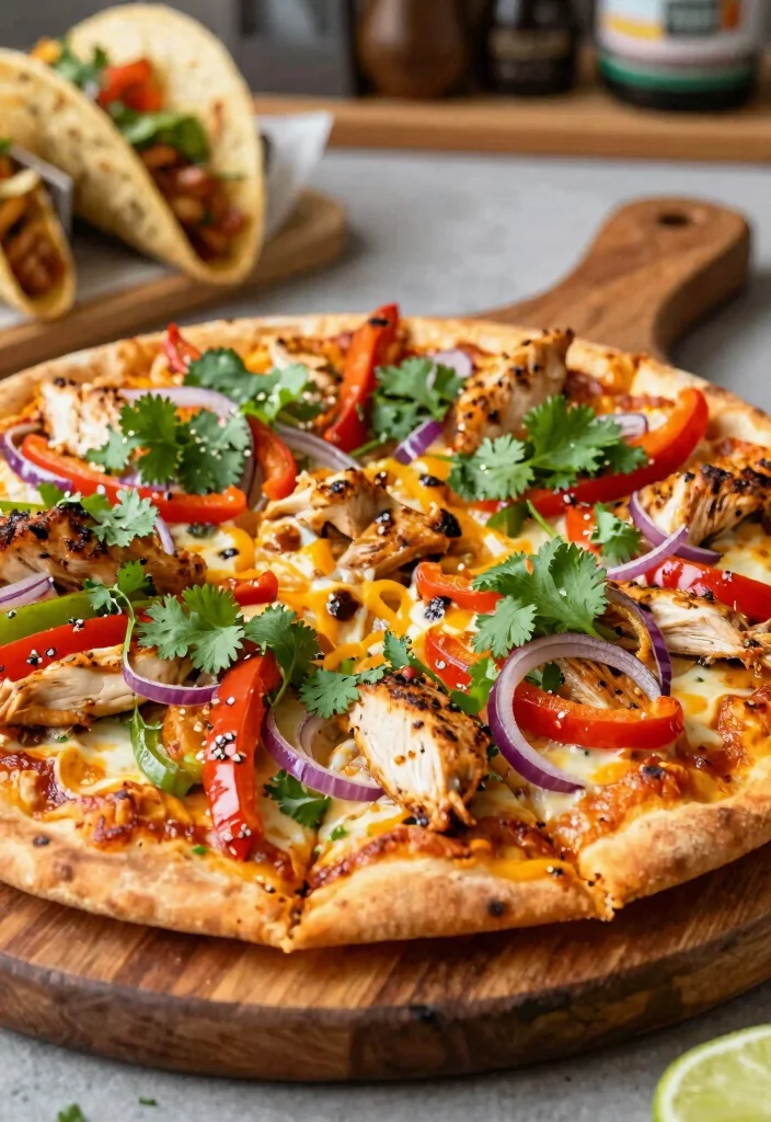 17 Chicken Pizza Recipes Packed with Flavor - 13. Chicken Fajita Pizza 1