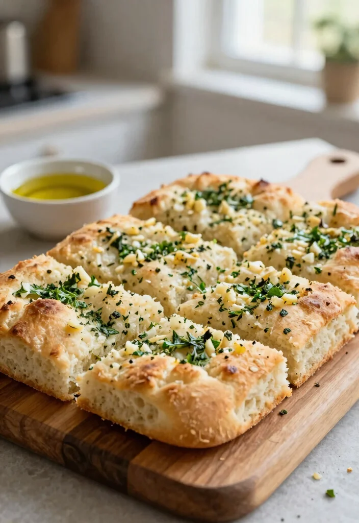 17 Irresistible Gluten-Free Pizza Focaccia Bread Recipes - 7. Garlic Herb Focaccia 1