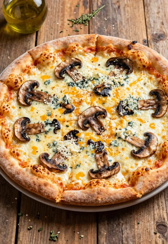 17 Mushroom Pizza Recipes for Savory Lovers - 10. Four Cheese Mushroom Pizza 1