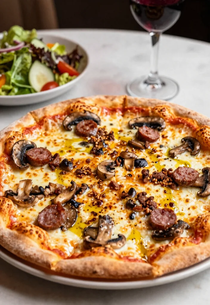 17 Mushroom Pizza Recipes for Savory Lovers - 11. Mushroom and Sausage Supreme 1