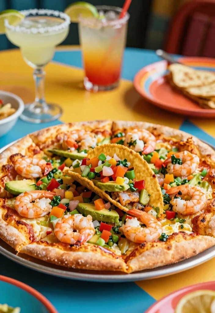 17 Seafood Pizza Recipes Loaded with Ocean Flavor - 17. Seafood Tacos Pizza 1