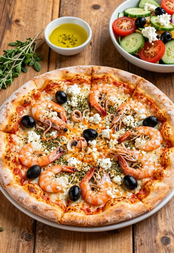 17 Seafood Pizza Recipes Loaded with Ocean Flavor - 3. Mediterranean Seafood Delight 1