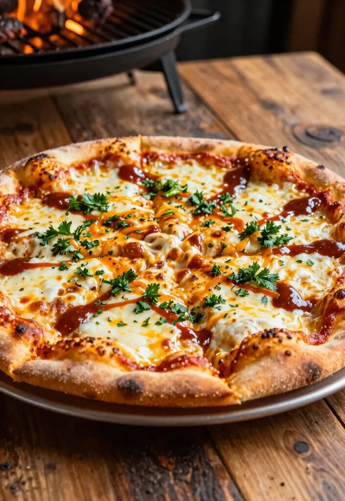 18 BBQ Pizza Recipes Full of Smoky Flavor - 12. BBQ Cheesy Garlic Bread Pizza 1