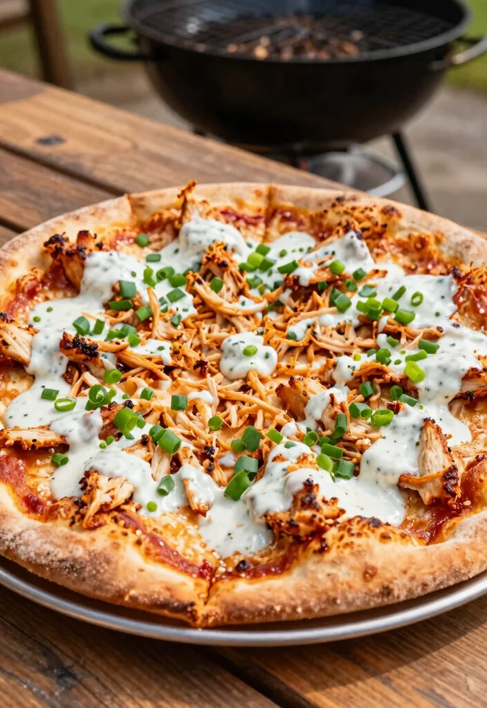 18 BBQ Pizza Recipes Full of Smoky Flavor - 5. Buffalo BBQ Pizza 1