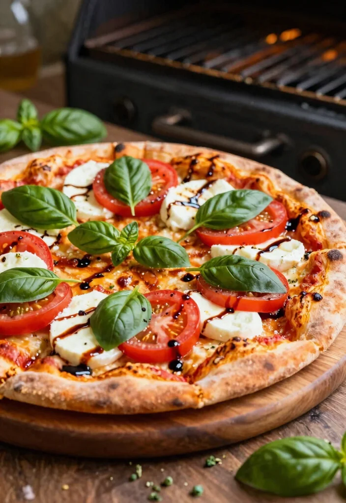 18 BBQ Pizza Recipes Full of Smoky Flavor - 8. Caprese BBQ Pizza 1