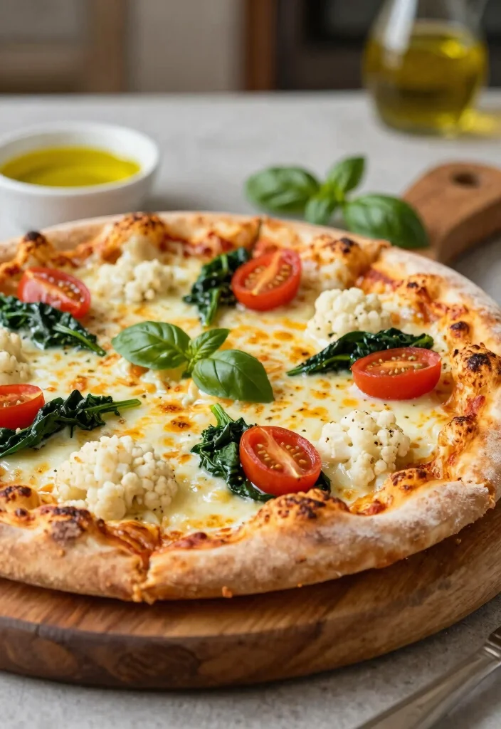 18 Healthy Pizza Recipes That Are Delicious & Guilt-Free - 1. Cauliflower Crust Pizza 1