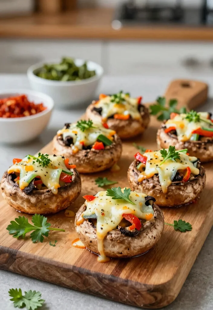 18 Healthy Pizza Recipes That Are Delicious & Guilt-Free - 7. Portobello Mushroom Pizzas 1