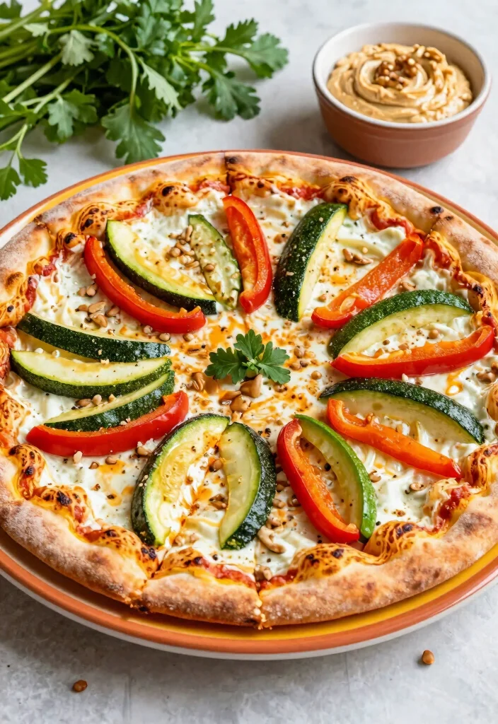 18 Healthy Pizza Recipes That Are Delicious & Guilt-Free - 9. Vegan Pizza with Nut Cheese 1