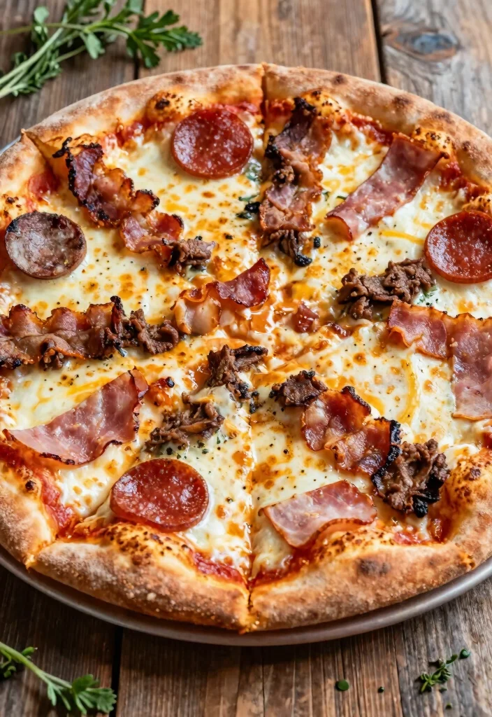 18 Pizza Oven Recipes to Try in Your Home Pizza Oven - 10. Meat Lovers Pizza 1
