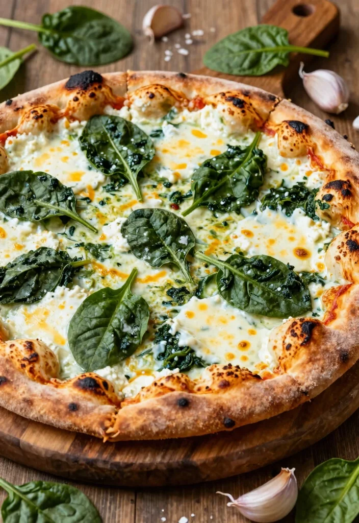 18 Pizza Oven Recipes to Try in Your Home Pizza Oven - 11. Spinach and Ricotta Pizza 1