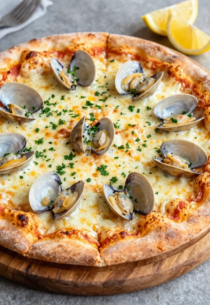 18 Pizza Oven Recipes to Try in Your Home Pizza Oven - 15. Clam and Garlic Pizza 1