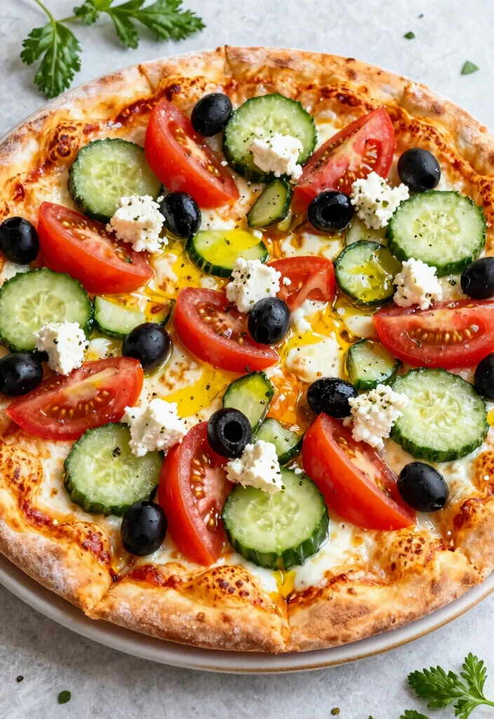 18 Pizza Oven Recipes to Try in Your Home Pizza Oven - 17. Greek Salad Pizza 1