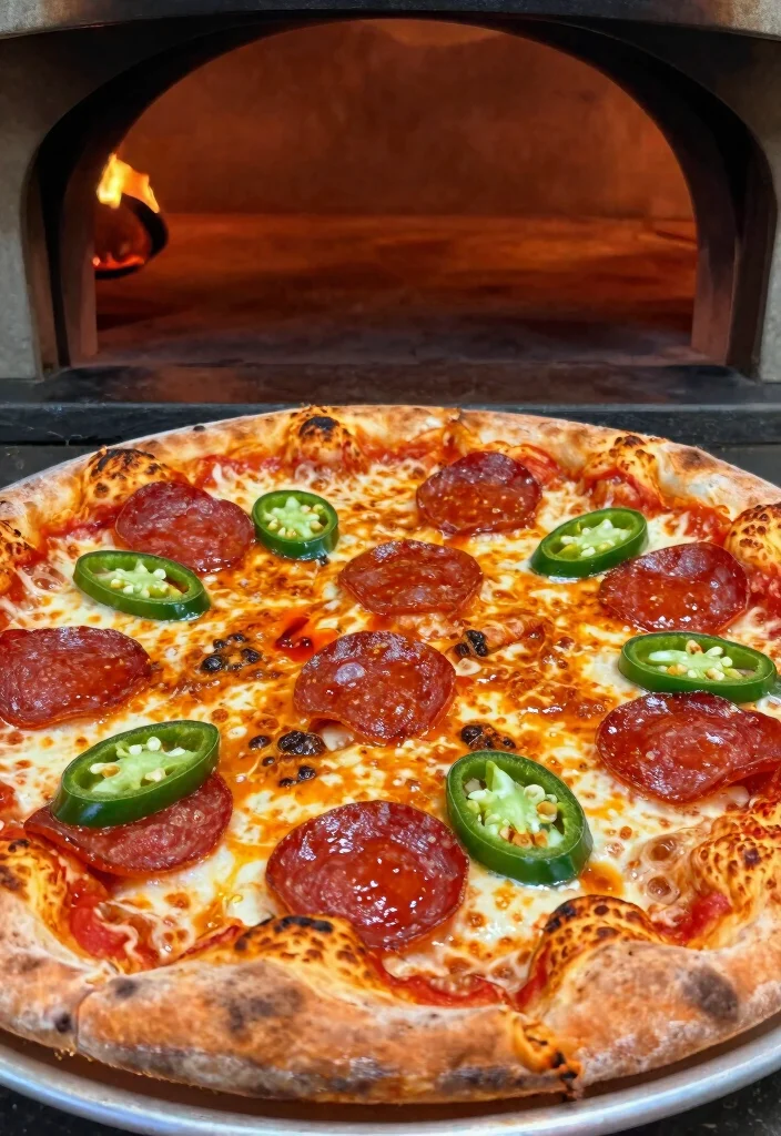 18 Pizza Oven Recipes to Try in Your Home Pizza Oven - 2. Pepperoni and Jalapeño Delight 1