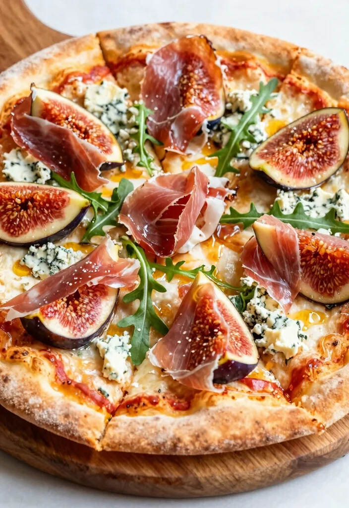 18 Pizza Oven Recipes to Try in Your Home Pizza Oven - 7. Fig, Prosciutto, and Blue Cheese Pizza 1