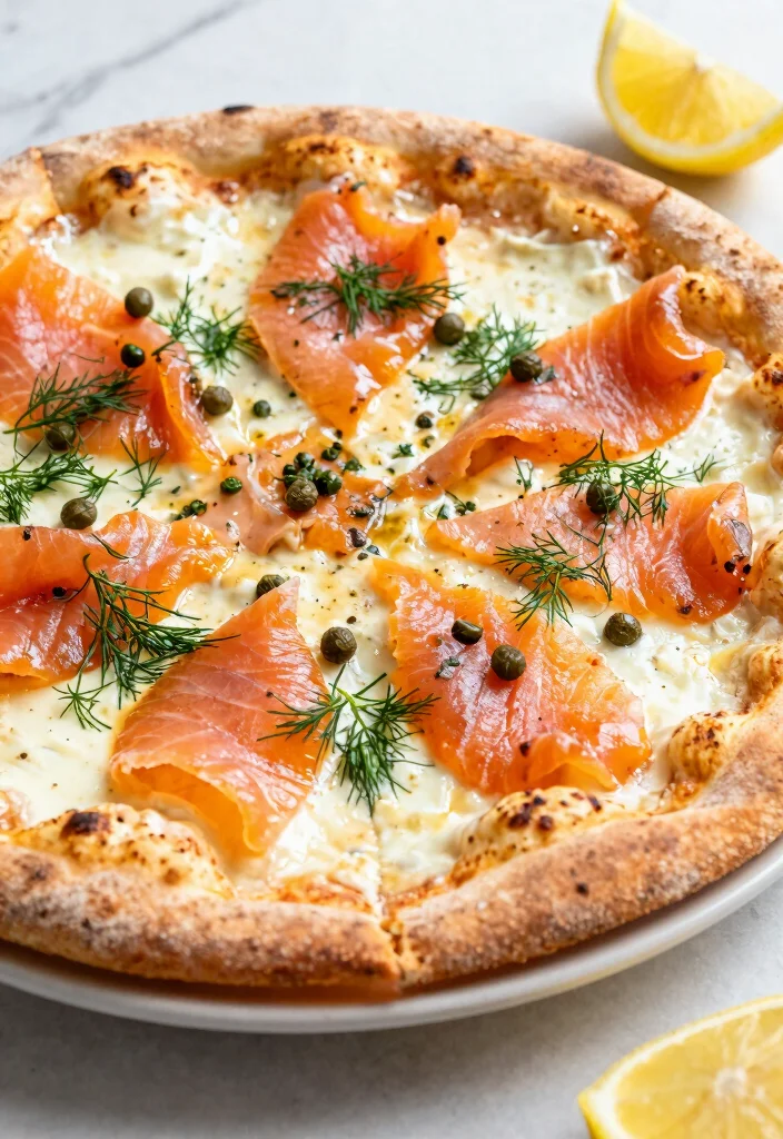 18 Pizza Oven Recipes to Try in Your Home Pizza Oven - 9. Smoked Salmon and Cream Cheese Pizza 1