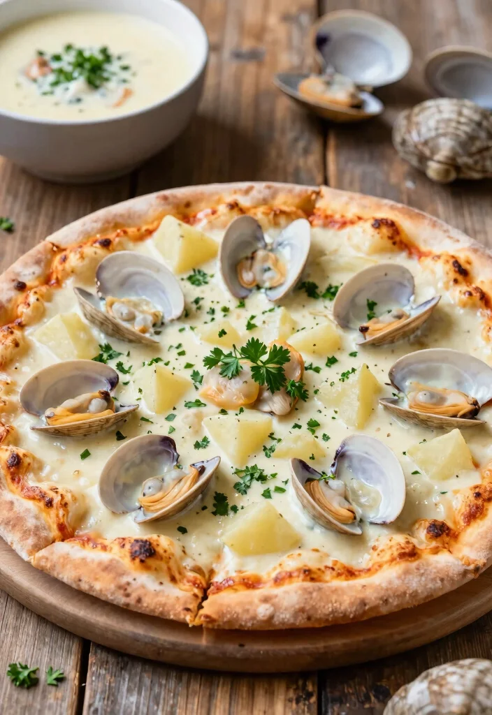 18 Popular Pizza Type Recipes You Need to Try - 13. Clam Chowder Pizza 1