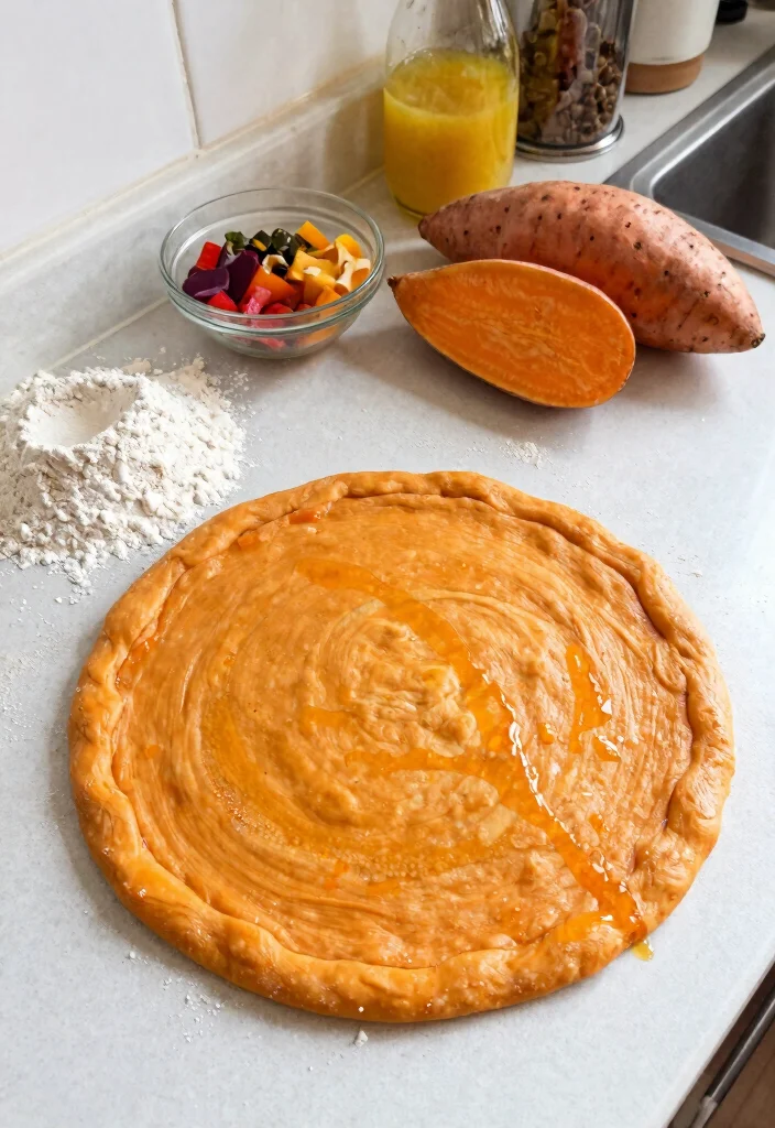 20 Best Pizza Dough Recipes for Perfect Homemade Crust - 8. Sweet Potato Pizza Dough 1