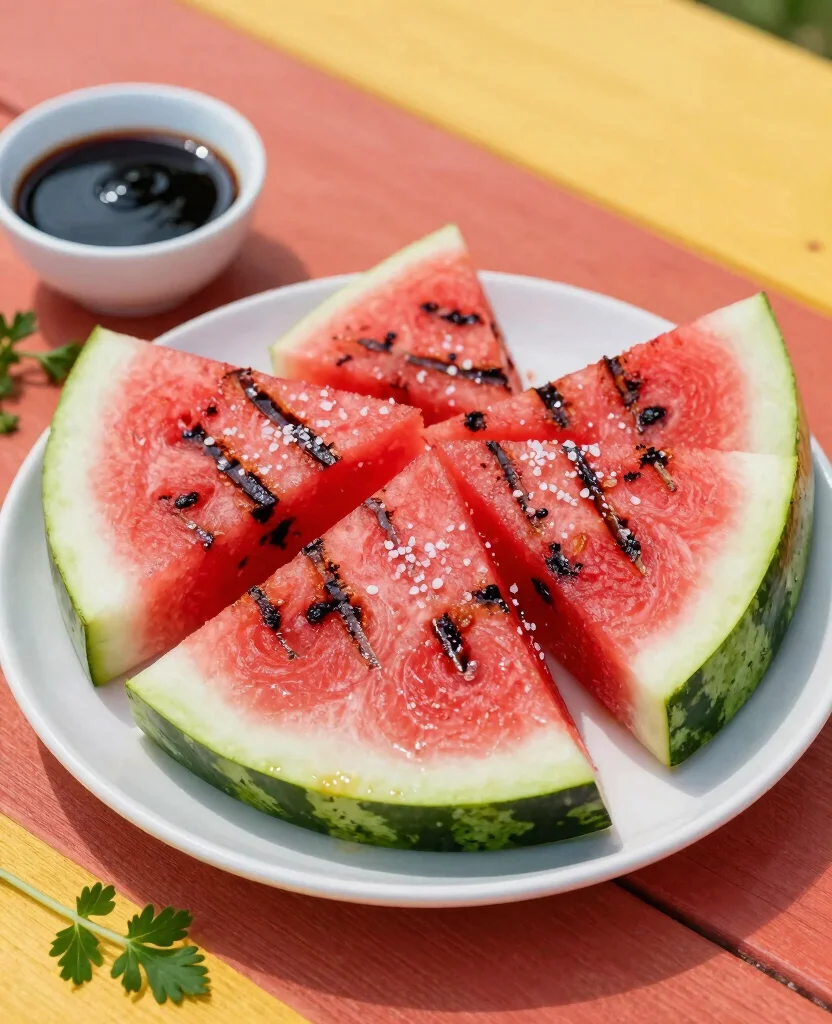20 Best Side Dishes to Serve with BBQ Chicken - 7. Grilled Watermelon: A Unique Sweet Treat 1