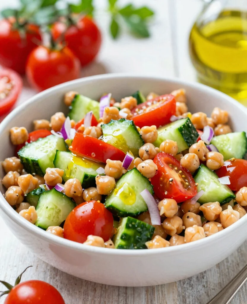 20 Best Side Dishes to Serve with BBQ Chicken - 9. Mediterranean Chickpea Salad 1