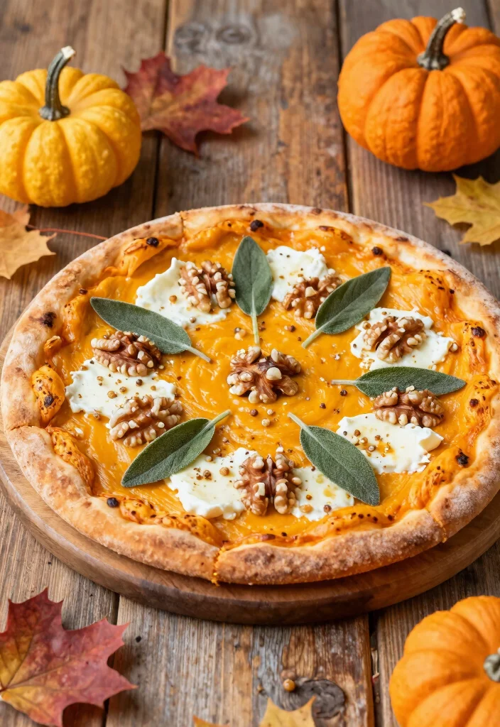20 Unique Pizza Recipes You've Probably Never Tried - 10. Pumpkin and Sage Pizza 1