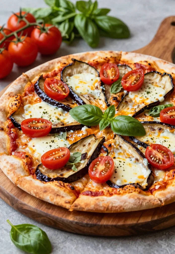 20 Unique Pizza Recipes You've Probably Never Tried - 20. Eggplant and Tomato Pizza 1