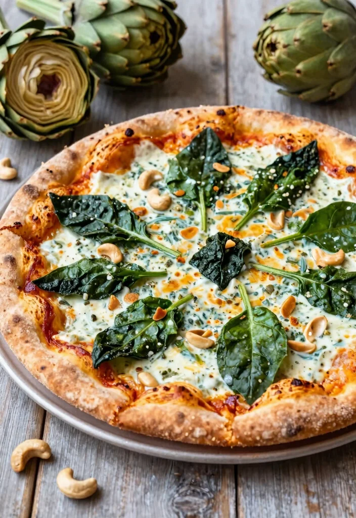 20 Unique Pizza Recipes You've Probably Never Tried - 4. Spinach and Artichoke Pizza 1