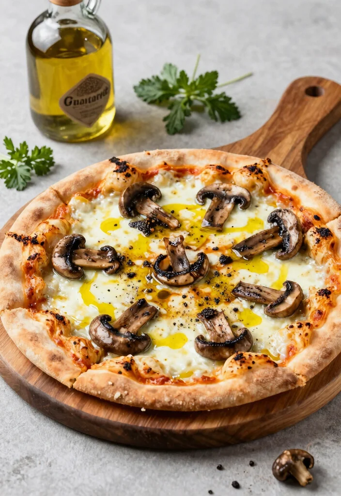 20 Unique Pizza Recipes You've Probably Never Tried - 6. Mushroom Truffle Oil Pizza 1