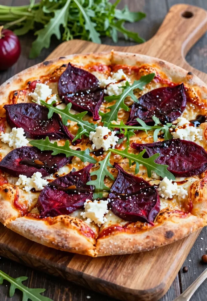 20 Unique Pizza Recipes You've Probably Never Tried - 9. Roasted Beet and Goat Cheese Pizza 1