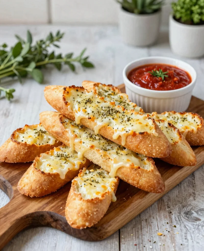 8 Creative Ways to Use Pillsbury Pizza Crust - 1. Cheesy Garlic Breadsticks 1