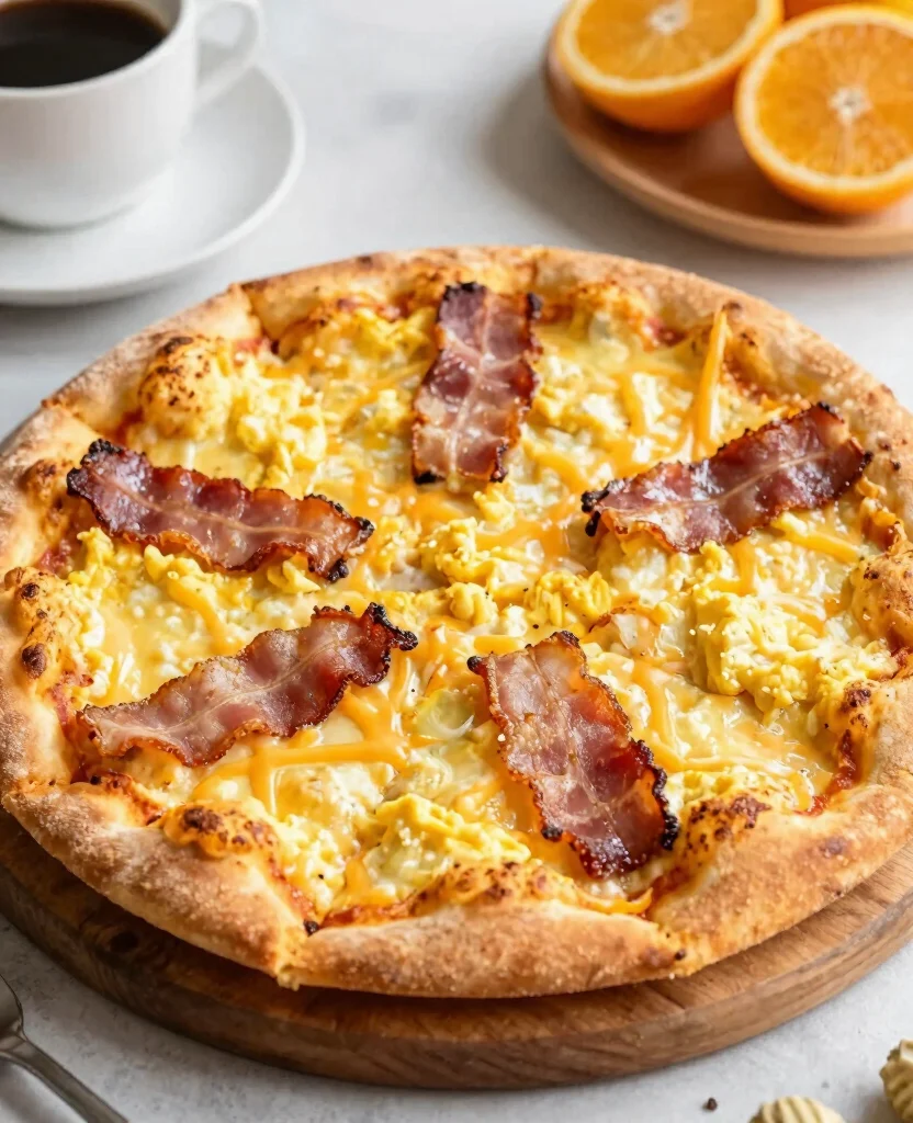 8 Creative Ways to Use Pillsbury Pizza Crust - 8. Breakfast Pizza 1