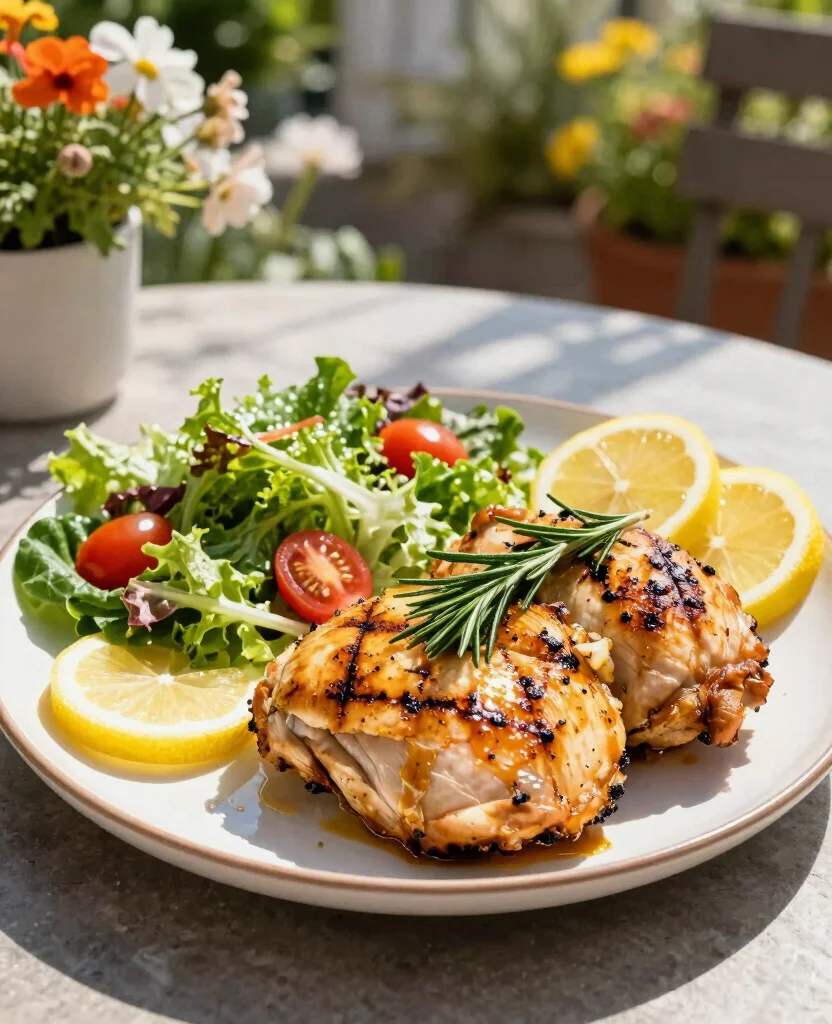 8 Tasty Ways to Cook BBQ Chicken Breast - 5. Garlic and Rosemary Grilled Chicken 1