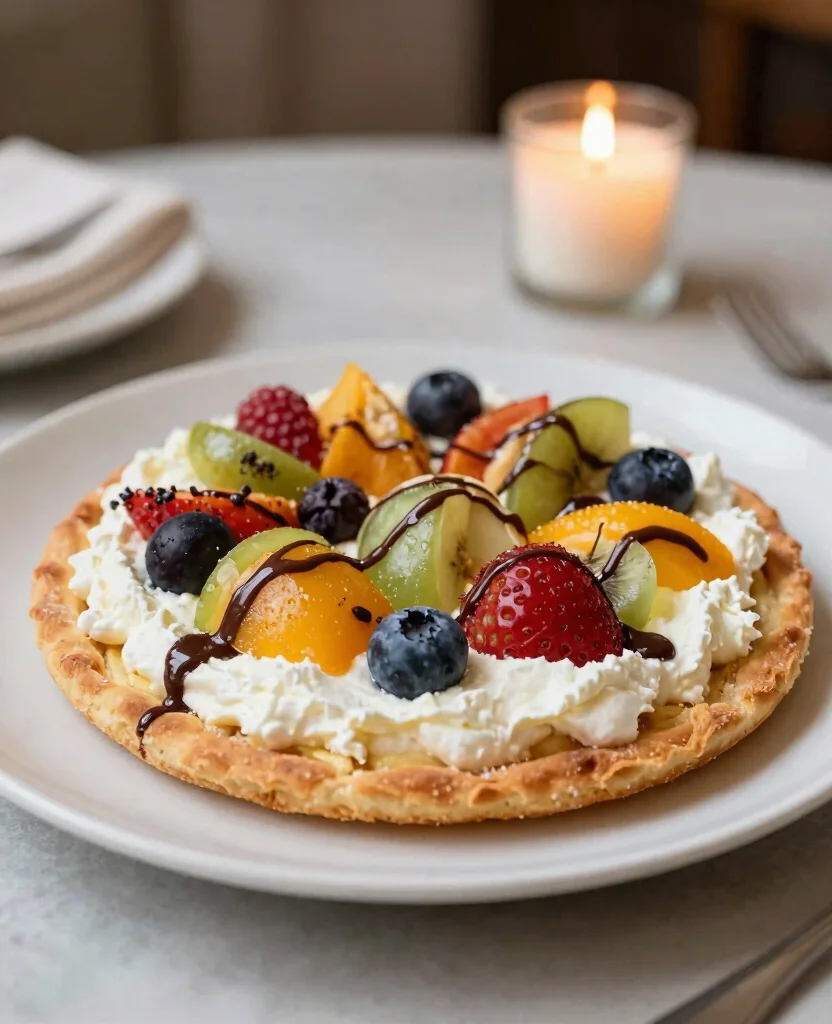 9 Delicious Pizza Recipes Using Ricotta Cheese - 9. Sweet Ricotta Dessert Pizza 1