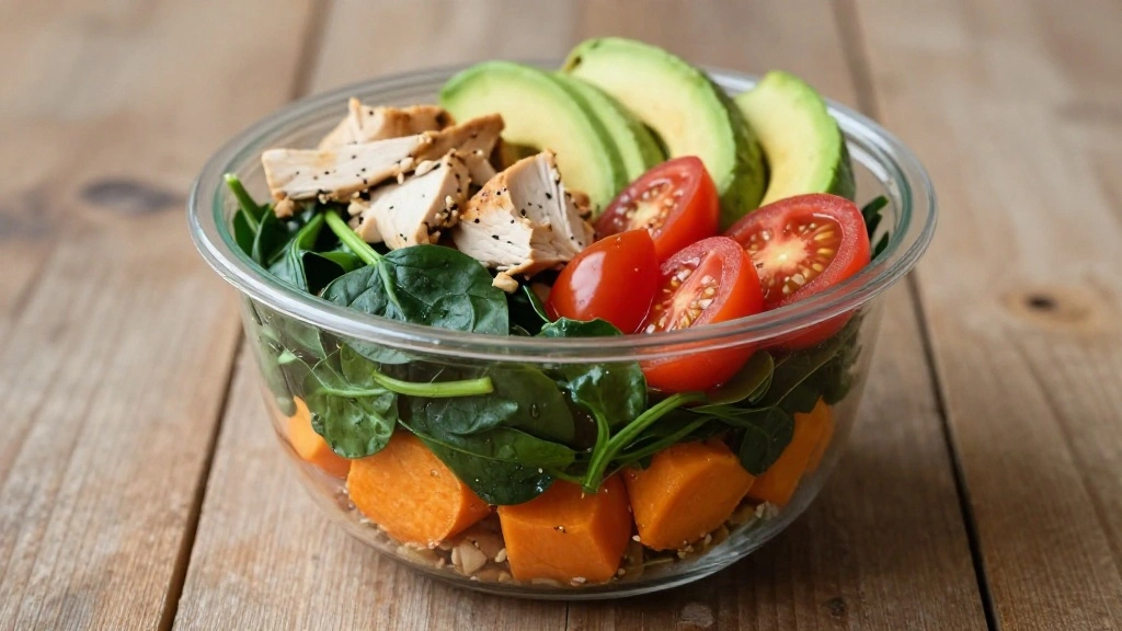 Healthy BBQ Chicken Sweet Potato Power Bowl - Step 7: Assemble the Bowl 1