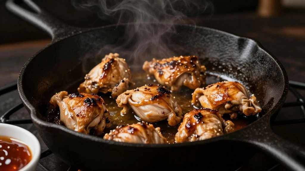 Sweet & Savory Honey BBQ Chicken Mac and Cheese - Step 3: Sear the Chicken 1