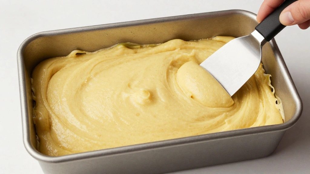 Zucchini Baking Recipes - Moist & Delicious Veggie Treats - Step 7: Pour Batter into Pan 1