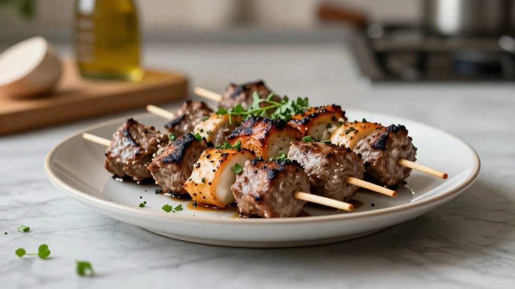 Greek Souvlaki Skewers – Easy Marinated Grilled Meat for the Perfect Mediterranean Meal - Global Trio Kitchen