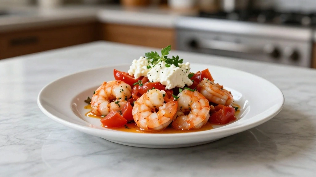 Garides Saganaki – Greek Shrimp with Tomato and Feta (Easy One Pan Recipe) - Global Trio Kitchen