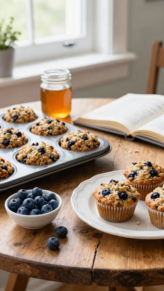 10 Breakfast Baking Recipes to Start Your Morning Right - 1. Blueberry Oatmeal Muffins 1