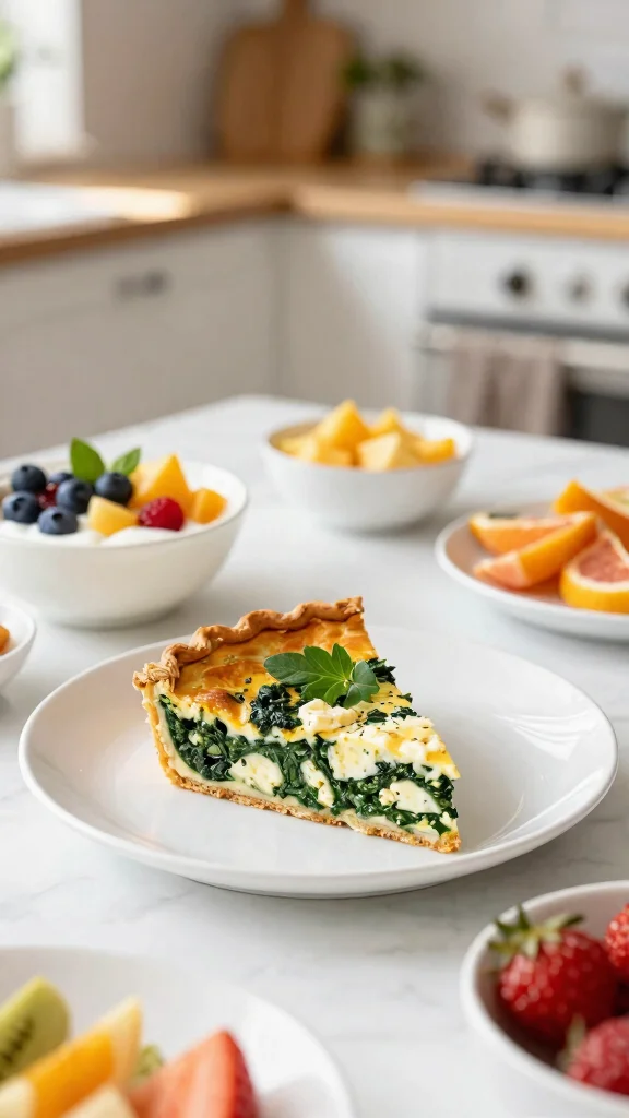 10 Breakfast Baking Recipes to Start Your Morning Right - 3. Spinach and Feta Breakfast Quiche 1
