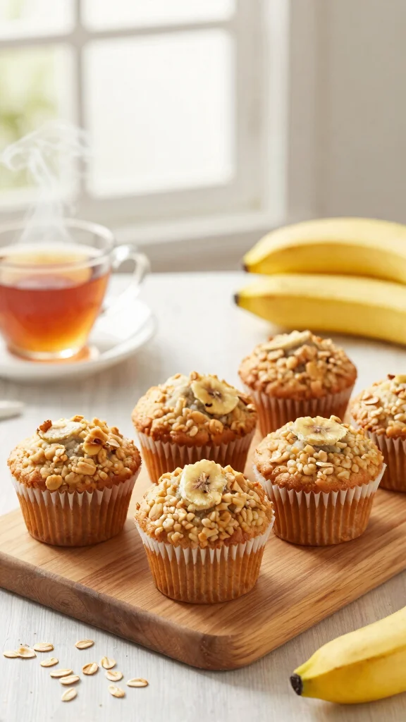 10 Oatmeal Baking Recipes for Healthy and Delicious Treats - 2. Oatmeal Banana Muffins 1