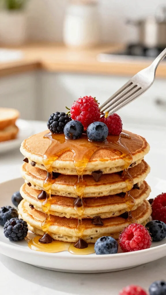 10 Oatmeal Baking Recipes for Healthy and Delicious Treats - 6. Oatmeal Chocolate Chip Pancakes 1